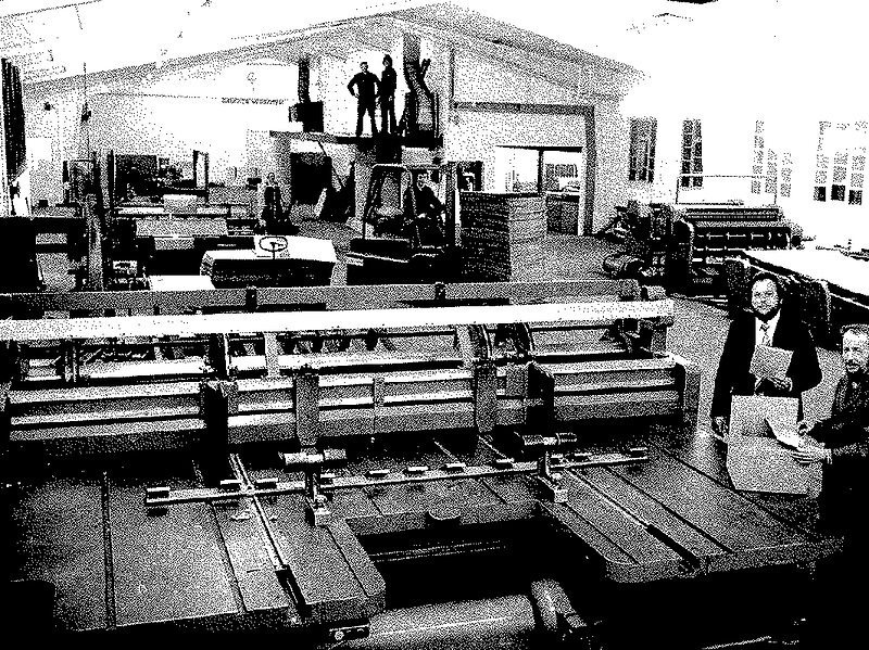 Die erste Produktionshalle in den Gründerjahren